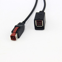 Câble répartiteur USB Hosiden USB B Y alimenté 24V pour imprimante NCR POS 3A charge rapide tresse de cuivre pur blindage PVC 12 mois