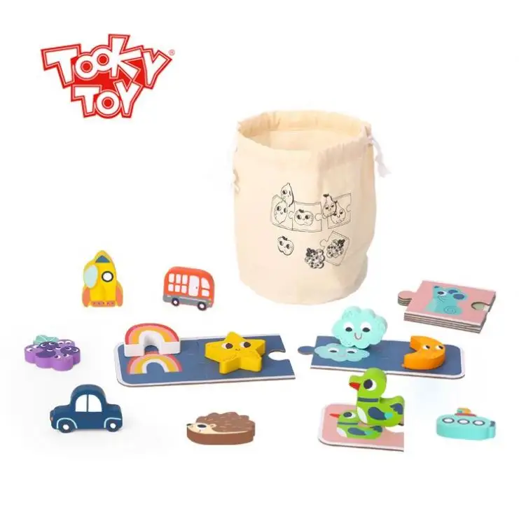 2024 nuevos juguetes de madera Memory Touch Games juguetes educativos para niños
