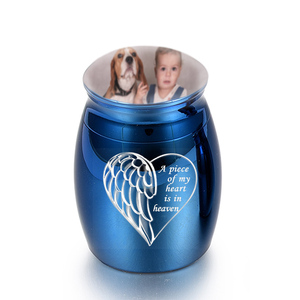 Urn commémoratif du chat et chien, en alliage <span class=keywords><strong>d</strong></span>'aluminium, cadeau, funérailles, Souvenir, une pièce de my cœur est in raven - Product Image 4
