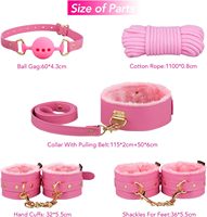 11 pièces adulte BDSM Bondage Gear Kit fétiche menottes cheville manchette collier bandeau fouet corde mamelon pinces pagaie Gag contraintes
