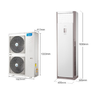 Gran 5hp no-inversor comercial aire acondicionado piso <span class=keywords><strong>split</strong></span> 380V frío y caliente - Product Image 1