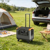Système d'alimentation solaire extérieur 220V 2400W, panneau photovoltaïque standard européen 2400W, stockage d'énergie grande capacité