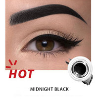 Poudre à sourcils et eye-liner vegan 2-en-1 haute pigmentation, longue tenue, effet 3D, gel rehausseur de sourcils