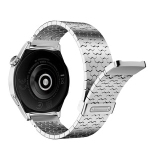 Bracelet en acier inoxydable avec boucle magnétique de luxe 22 mm compatible avec <span class=keywords><strong>Huawei</strong></span> Watch GT <span class=keywords><strong>6</strong></span> 5 4 Pro, bracelet en métal titane - Product Image 1