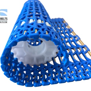 Hochfestes Lebensmittelechtes PP Modulares Kunststoff-Netzförderband Leicht zu Reinigendes Förderband für Berliner Backproduktionslinie - Product Image 1