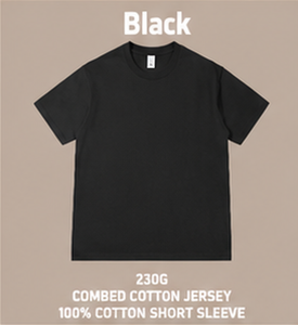 Custom 230G 100% Cotton T Shirt OEM ODM Oversized Unisex Blank Crew Neck Short Sleeve <b>Tee</b> with Logo - Product Image 2