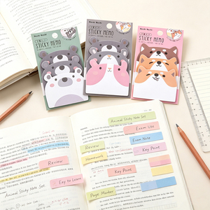 Blocs-notes autocollants mignons en forme d'animaux Sheng Kang Industry, mini-notes de dessin animé, lot de 48 x 68 mm - Product Image 2
