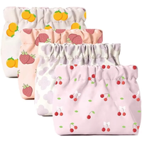 Tas Kosmetik Kecil Anti Air Oxford Grosir Pabrik, Kantong Makeup Kancing, Pola Custom OEM ODM