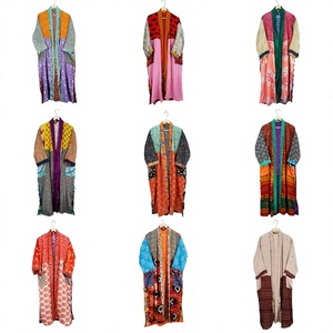 ชุดกิโมโนผ้าไหมยาวทำมือหลากหลายแบบ ดีไซน์หรูหราสำหรับฤดูร้อน ชุดคลุมสำหรับเจ้าสาวและเพื่อนเจ้าสาว ชุดนอนเนื้อนุ่ม - Product Image 1