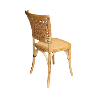 Chaises de mariage en rotin tissé en bois massif durable en gros - Product Image 6