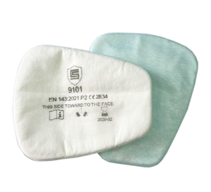 Masque respiratoire intégral avec cartouches filtrantes pour vapeurs organiques, réutilisable, en silicone, pour utilisation dans la production chimique - Product Image 4