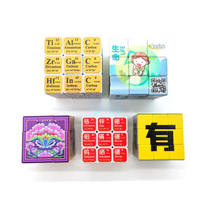 <span class=keywords><strong>Cubo</strong></span> <span class=keywords><strong>de</strong></span> Velocidad Educativo <span class=keywords><strong>3x3</strong></span> con Logotipo Personalizado, Juguete Antiestrés Suave y Sólido, Transformable en 3D - Product Image 2