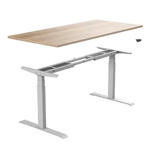 Supplier Electric Height Adjustable Table Leg Smart Dual Motor Standing Electric Desk Frame.
