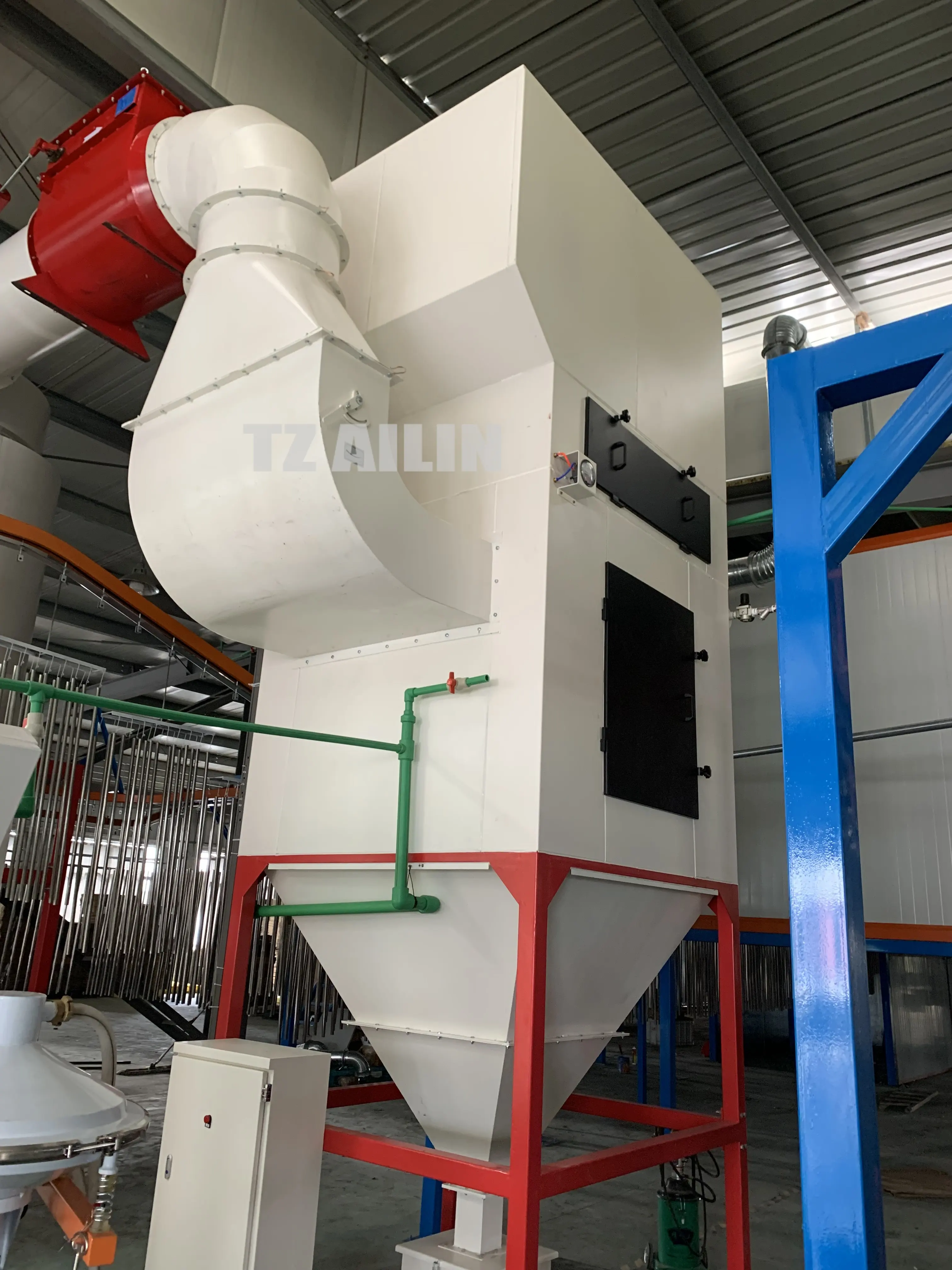 Ailin Top Sale Unidade de equipamentos de reciclagem de recuperação secundária de revestimento eletrostático em pó de fábrica personalizada para linha de revestimento em pó