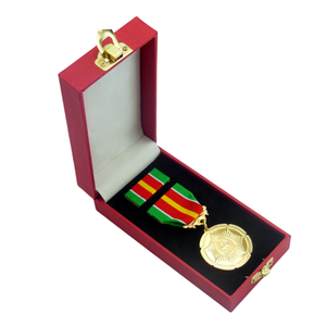 Medalla de Metal conmemorativa del Premio de los Emiratos Árabes Unidos Dubai, Arabia Saudita, Pakistán, personalizado de fábrica, con logotipo 3D, medallas de Honor con caja de cuero - Product Image 6