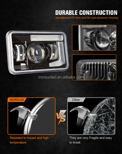Morsun Đèn Pha Máy Chiếu Led 4X6 Inch Cho Kenworth T400 T600 T800 W900B DOT Đèn Pha LED Cho Xe Tải <span class=keywords><strong>Peterbilt</strong></span> 379 378 <span class=keywords><strong>357</strong></span> - Product Image 3