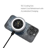 Chargeur sans fil magnétique 25W avec puces de refroidissement, adaptateur portable compact pour iPhone, station de charge rapide à basse température