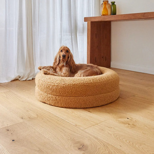 Round Pet <b>Bed</b> <b>Sponge</b> Fill Thickened Dog <b>Bed</b> Autumn Winter Sleeping Mat for Dogs - Product Image 1