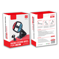 NS2-002 Pegangan Setir Balap Plastik ABS untuk Nintendo Switch 2 NS2 Remote Gamepad Joycon Joy-Con Aksesori Konsol