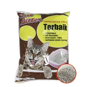 Ball Type And Crushed Type 0.5-4mm Eco-friendly Clumping Bentonite Tofu Cat Litter With Scent