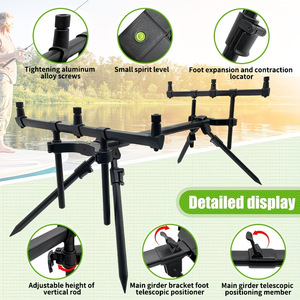 ที่วางคันเบ็ดตกปลาสไตล์ยุโรป สำหรับตก<span class=keywords><strong>ปลา</strong></span>คาร์พ ทำจากอลูมิเนียมอัลลอยด์ ใช้ได้ทั้งตก<span class=keywords><strong>ปลา</strong></span>ทะเลและน้ำจืด - Product Image 5