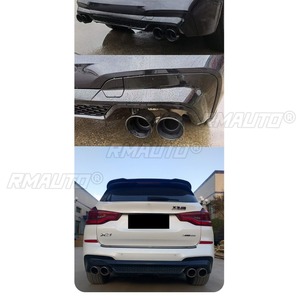 สปอยเลอร์กันชนหลังรถยนต์แบบดิฟฟิวเซอร์สีดำเงา สำหรับตกแต่ง BMW X3 G01 G08 ปี 2018-2021 อุปกรณ์ตกแต่งรถยนต์ - Product Image 6