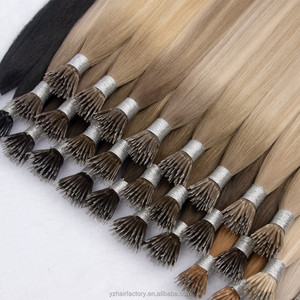 Vente en gros usine, promotion exceptionnelle : Extensions de cheveux russes 100% naturels, pointe plate Nano, cheveux vierges Remy pré-collés - Product Image 4