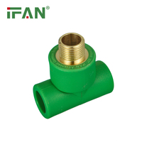 Conector de Tubería de Agua IFAN, Conexión de Tubería PPRC PN25, Conexión de Tubería PPR, Codo Roscado, Conexión en T, Conexión PPR
