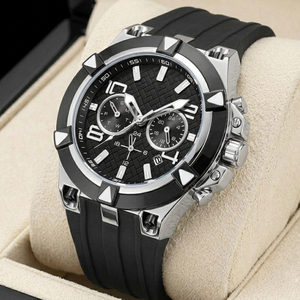 Montre sport à quartz pour homme DK&YT, marque haut de gamme, bracelet en silicone, chronographe, calendrier, montre-bracelet pour homme, Relogio Masculino - Product Image 5
