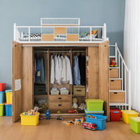 Meubles de chambre à coucher personnalisés, style nordique blanc, multifonctionnels, modernes, sûrs et simples, en acier thermolaqué KD, vente chaude