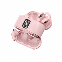 4 écouteurs sans fil, 2 à clipser et 2 intra-auriculaires TWS, double style de port avec affichage numérique de la batterie et étui de charge