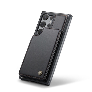 Étui portefeuille de style affaires couverture arrière pour <span class=keywords><strong>Samsung</strong></span> <span class=keywords><strong>Galaxy</strong></span> S20/S21/S21FE/S22/S23/S23FE/S24/S25 Ultra - Product Image 2