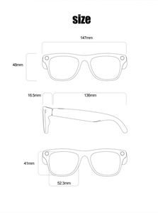 New Model XK pro3 Smart AI <b>Glasses</b> <b>with</b> 1.0MP Pixels <b>Camera</b> Photo Translation Object Recognition Ai Sunglasses - Product Image 3