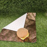 Papier d'emballage pour fast-food laminé en aluminium de qualité alimentaire