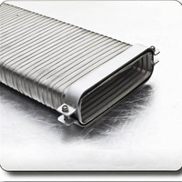 Machine à conduit Flexible en aluminium pour Ventilation d'air, 12mm, rectangulaire, rond, carré, semi-rigide, revêtement de conduit