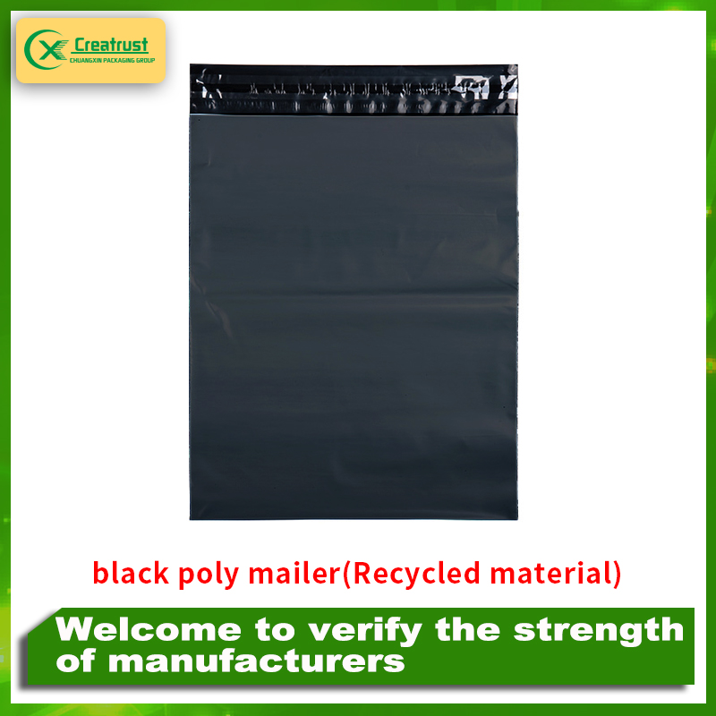 (En Stock MOQ = 100) Negro Polymailer