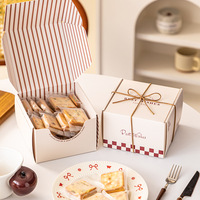 Boîtes en papier personnalisables pour pâtisseries de fêtes – Nouveaux contenants pour biscuits, bonbons, mochi, madeleines, scones, gâteaux simples – Emballage