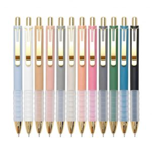 Custom Custom Plastic Ballpoint <b>Pens</b> Black/Blue 1.0mm Medium Point Super Soft Grip Retractable Promotional <b>Pens</b> Novelty - Product Image 1