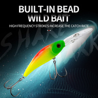 Lot de 43 Leurres de Pêche Mixtes Comprenant des Poissons Nageurs, Poppers et Crankbaits avec Hameçons Triples pour la Pêche en Mer, en Eau Douce, à la Truite et au Bar