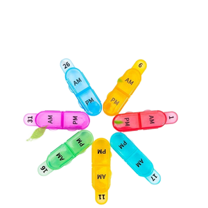 Wholesale Hot Selling Portable Medicine <b>Box</b> PP Child-Resistant <b>Waterproof</b> Pill Set Sealed Small Carry-On <b>Storage</b> Case - Product Image 3