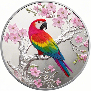 <span class=keywords><strong>1</strong></span> <span class=keywords><strong>Gram</strong></span> .999 Gümüş UV Baskılı Nesli Tükenmekte Olan Kuşlar ve Hayvanlar Madalyonları Yüksek Kaliteli Prova Papağan Yuvarlak Madalya Kapsüllü - Product Image 1