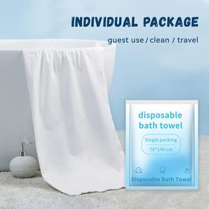 Toallas de Baño Desechables Orgánicas, No Tejidas, Suaves, Blancas, Comprimidas, Ecológicas, de Secado Rápido, Portátiles para Viajes, de Alta Calidad para Avión - Product Image 4