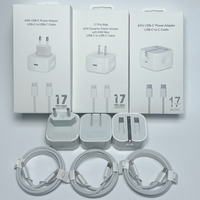 Kit de Carga Rápida PD Tipo-C de 40W, Cable USB C Trenzado de 1M, Enchufe para EE. UU., UE y Reino Unido, Adaptador de Carga Rápida Portátil para Teléfono, Tableta y Portátil