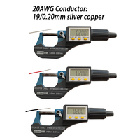 Cable Eléctrico de PTFE de Alta Temperatura (250°C) SYS MIL-W-16878/4 20AWG 19/0.2mm SC OD 1.5mm