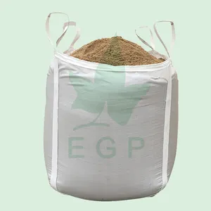 EGP 1.5 Ton Polypropylene Cement Bulk Sling Jumbo Big Bag Woven Bag Agriculture Fertilizer Plain Bottom Antistatic Accpect 5:1