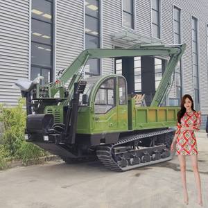 รถดัมพ์ยางรถตีนตะขาบขนาดเล็ก CE สำหรับรถขนย้ายในฟาร์มและสวน - Product Image 4