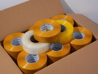 Ruban adhésif transparent BOPP pour emballage, ruban d'emballage transparent à haute viscosité, ruban transparent pour la logistique et le déménagement