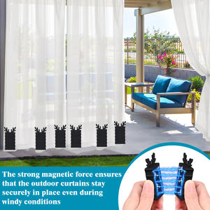 עמיד למים וילון סיליקון כבד עמיד למים מגנטים מקלחת חיצונית שקלו וילונות עם ראות גבוהה בצבעים בהירים - Product Image 5