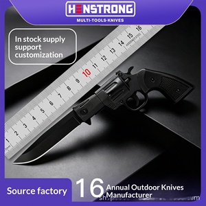 Nouveau <span class=keywords><strong>couteau</strong></span> pliant de survie de type revolver pour l'extérieur, avec lame en aluminium 3Cr13+, outil de camping, emballage en boîte - Product Image 5