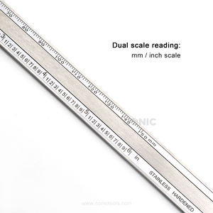 Dubbele Leesschaal 150Mm X 0.02Mm/6 "X 0.001" Roestvrijstalen Wijzerplaat Remklauw Met Metrisch En Inch - Product Image 3